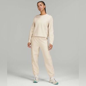 VGUC Lululemon Braided Sweatsuit Size 6 White Opal